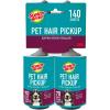 Scotch-Brite Pet Hair Pickup Extra Sticky Lint Roller, Designed for Removing Fur + Fluff on Couches, Clothes, Dog and Cat Beds, & More, 2 Pack, 140 Easy-Tear Adhesive Sheets Total(2 Rollers  140 Sheets)