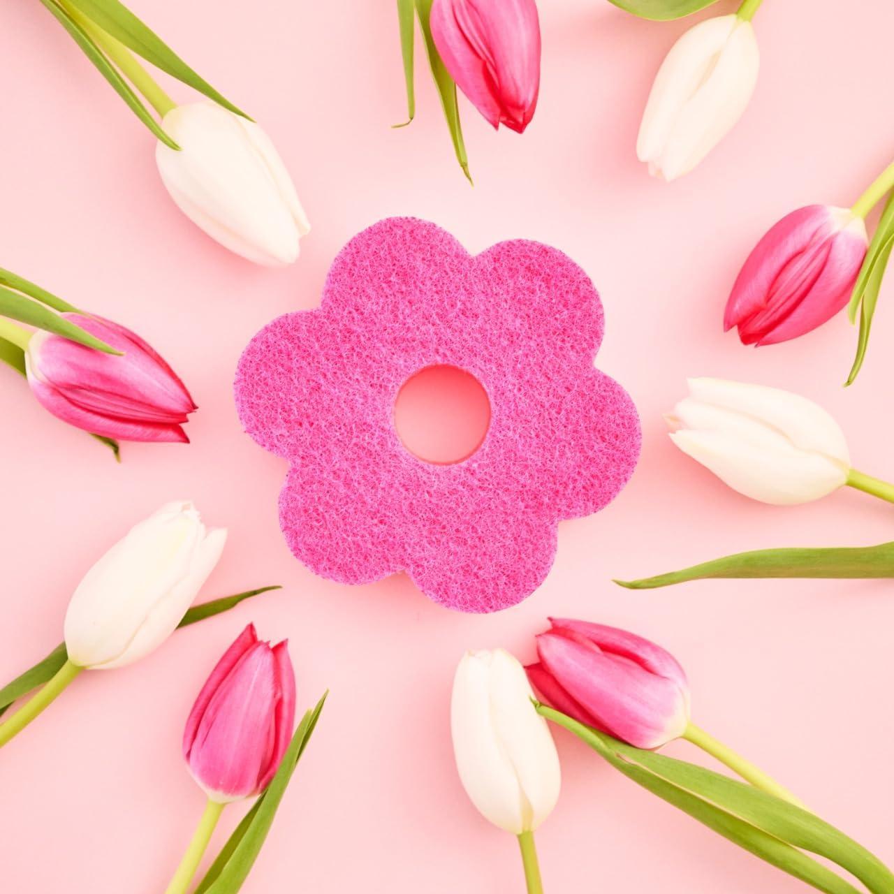 image:imageScotchBrite Brite Blooms Extra Gentle Scrub Sponge DishwasherSafe Kitchen Sponge for Cleaning Delicate Surfaces Pink Spring Flower Dish Sponges Made with 100 Recycled Fibers