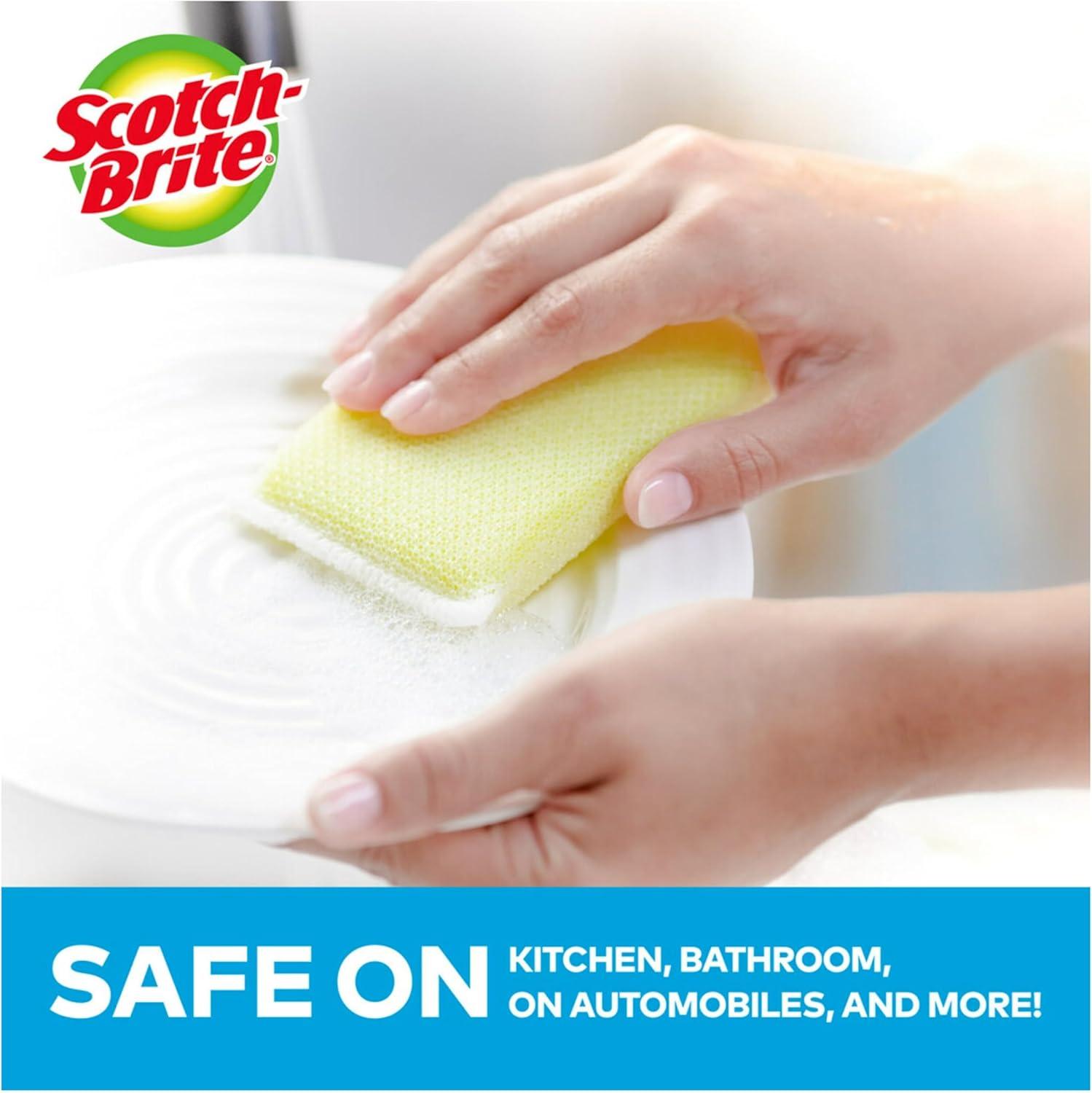 image:imageScotchBrite Dobie Colors Pads Dobie Sponge for All Purpose Cleaning of Kitchen Bathroom and Household Non Scratch Pads Safe for NonStick Cookware 24 CountOriginal