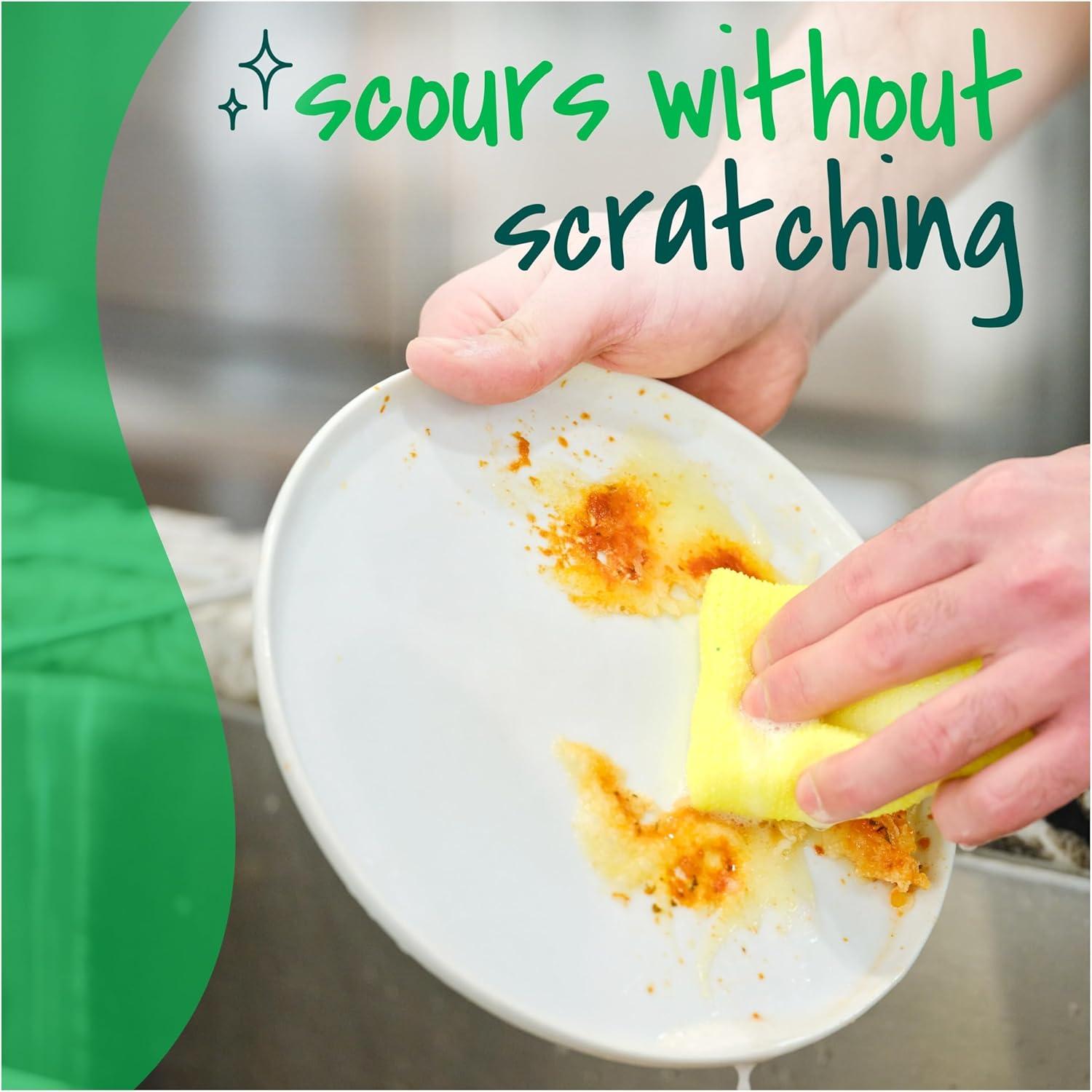 image:imageScotchBrite Dobie Colors Pads Dobie Sponge for All Purpose Cleaning of Kitchen Bathroom and Household Non Scratch Pads Safe for NonStick Cookware 24 CountOriginal