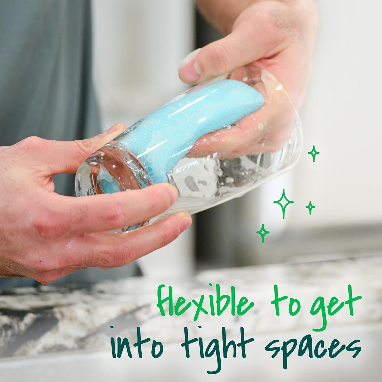 image:imageScotchBrite Dobie Colors Pads Dobie Sponge for All Purpose Cleaning of Kitchen Bathroom and Household Non Scratch Pads Safe for NonStick Cookware 24 CountMultiColor