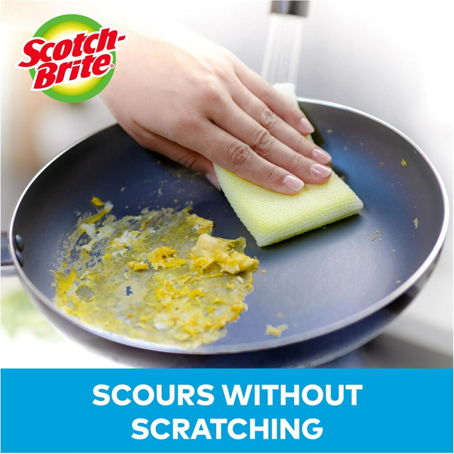 image:imageScotchBrite Dobie Colors Pads Dobie Sponge for All Purpose Cleaning of Kitchen Bathroom and Household Non Scratch Pads Safe for NonStick Cookware 24 CountOriginal