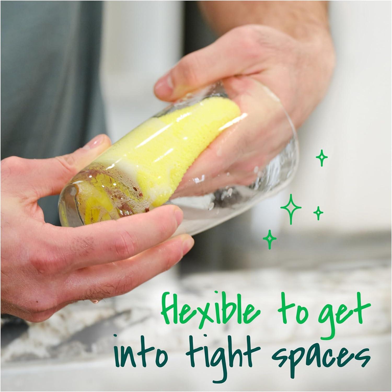 image:imageScotchBrite Dobie Colors Pads Dobie Sponge for All Purpose Cleaning of Kitchen Bathroom and Household Non Scratch Pads Safe for NonStick Cookware 24 CountOriginal