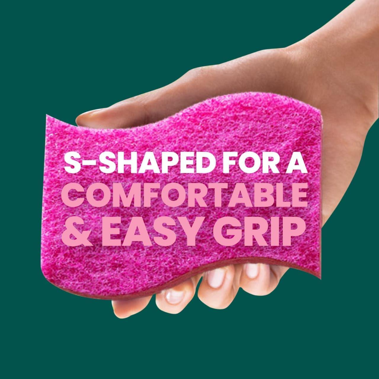image:imageScotchBrite Gentle Clean Delicate Scrub Sponges For Washing Dishes and Cleaning Kitchen 3 Scrub Sponges3 Scrub Sponges