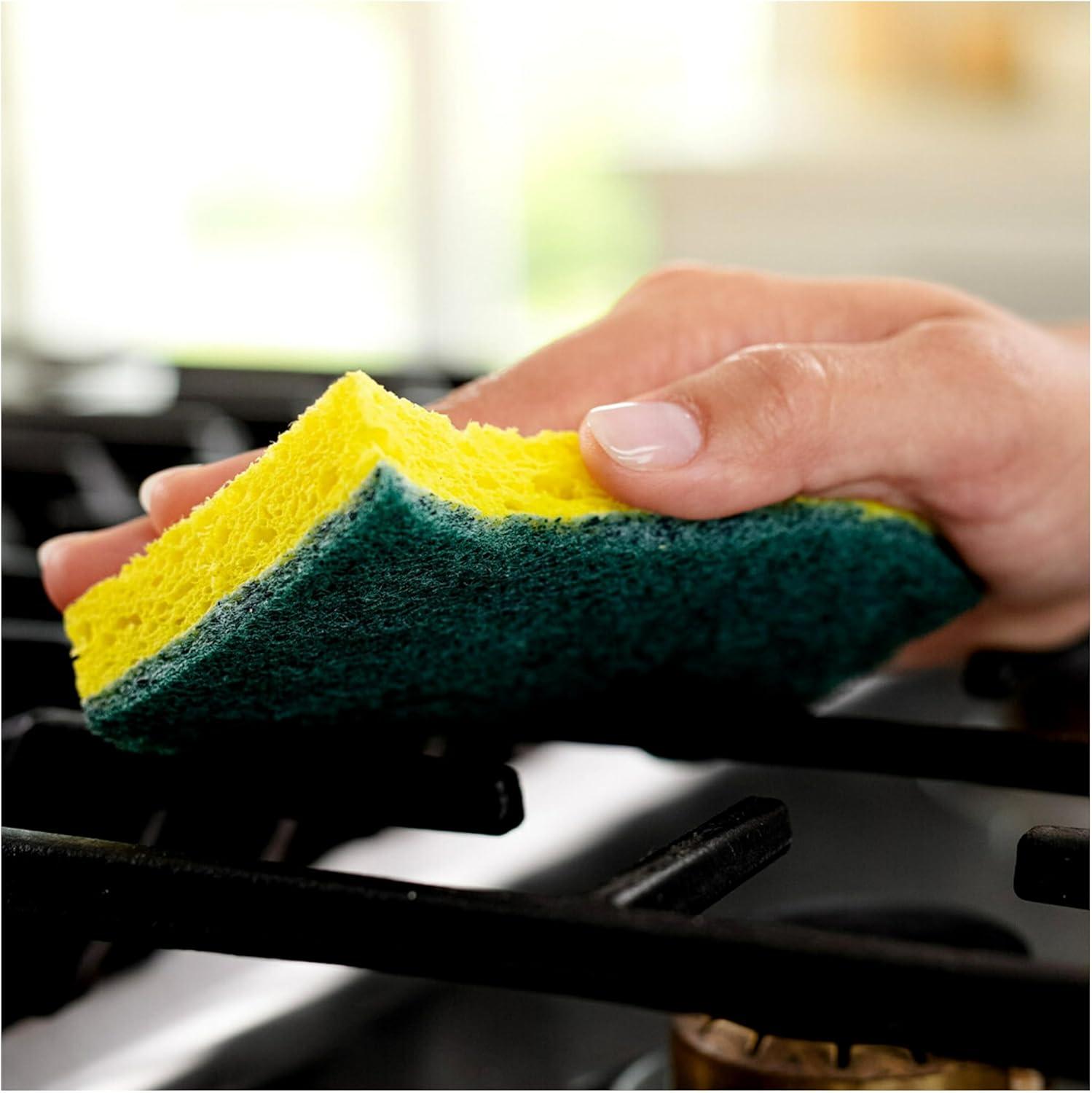 image:imageScotchBrite Heavy Duty Scrub Sponge 12 Kitchen Sponges Designed for Tough Messes in the Kitchen Lasts 3X Longer Best for Cast Iron Skillets Outdoor Grills Flexible Durable amp Strong12 Scrub Sponges