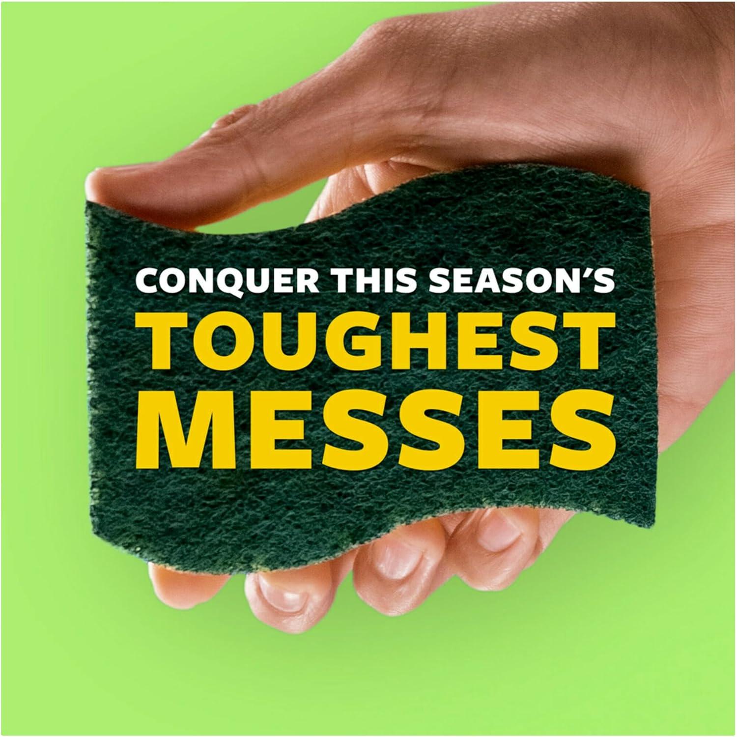 image:imageScotchBrite Heavy Duty Scrub Sponge 12 Kitchen Sponges Designed for Tough Messes in the Kitchen Lasts 3X Longer Best for Cast Iron Skillets Outdoor Grills Flexible Durable amp Strong12 Scrub Sponges Pack of 2