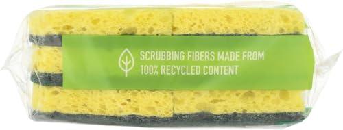image:imageScotchBrite Heavy Duty Scrub Sponge 12 Kitchen Sponges Designed for Tough Messes in the Kitchen Lasts 3X Longer Best for Cast Iron Skillets Outdoor Grills Flexible Durable amp Strong6 Scrub Sponges Pack of 6