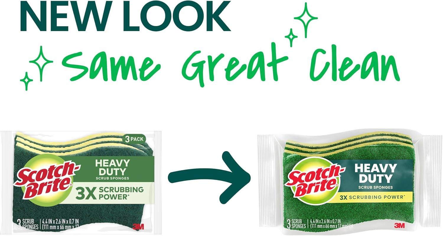 image:imageScotchBrite Heavy Duty Scrub Sponges 12 Scrub Sponges Stands Up to Stuckon Grime