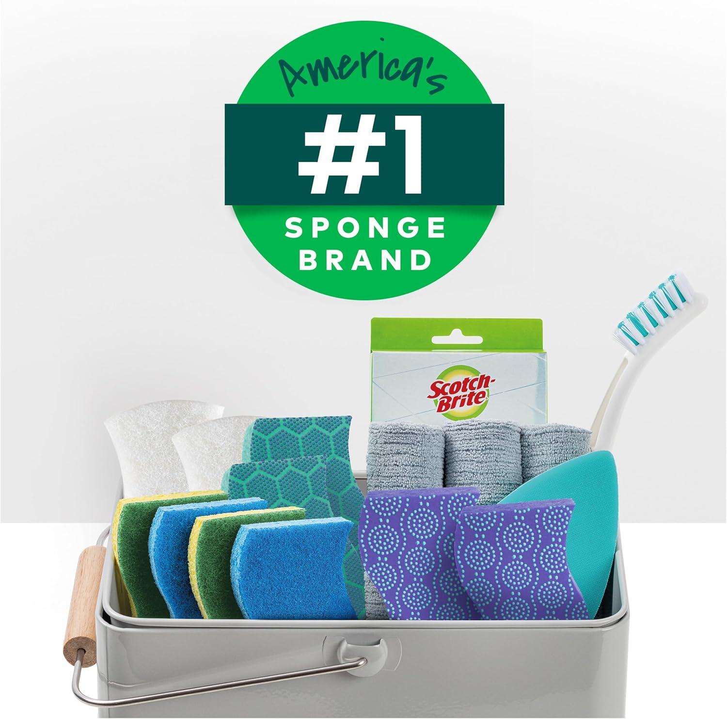 image:imageScotchBrite MultiPurpose Sponges Highly Absorbent Dish Sponge for Cleaning of NonStick Cookware Showers and Coolers 40 Kitchen Sponges40 Sponges