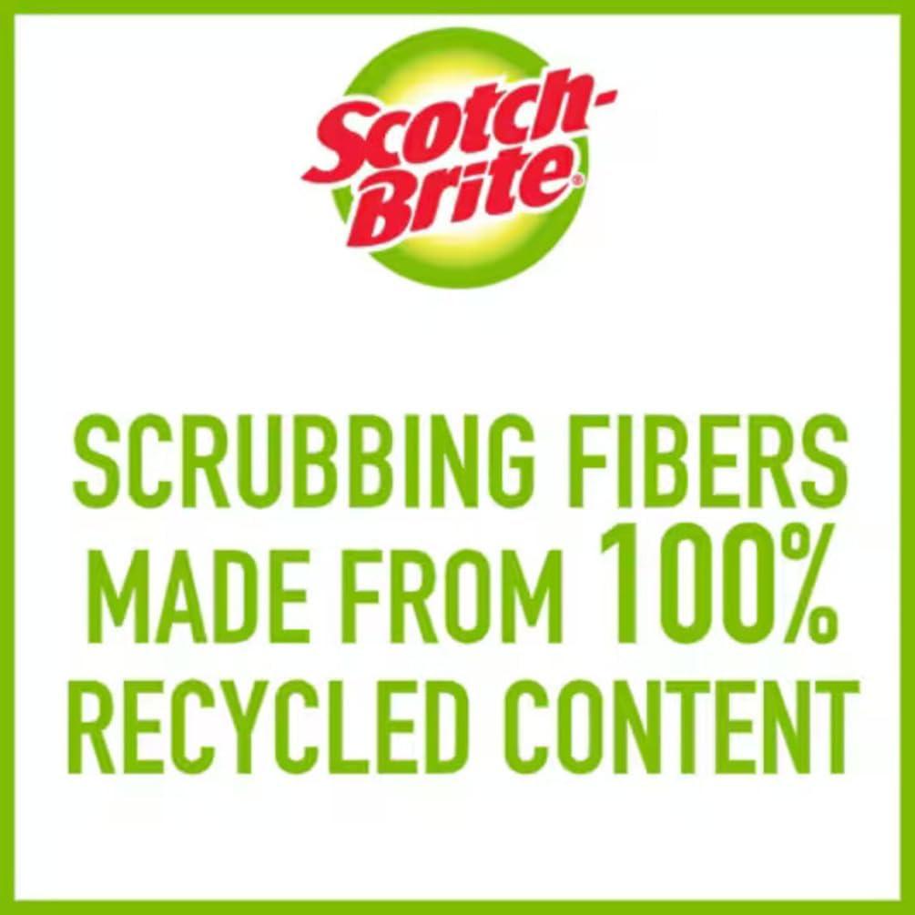 image:imageScotchBrite NonScratch Plastic Scrubbing Pads Cleans Dishes Without Scratching 3 Scrubbing Pads12 Pads