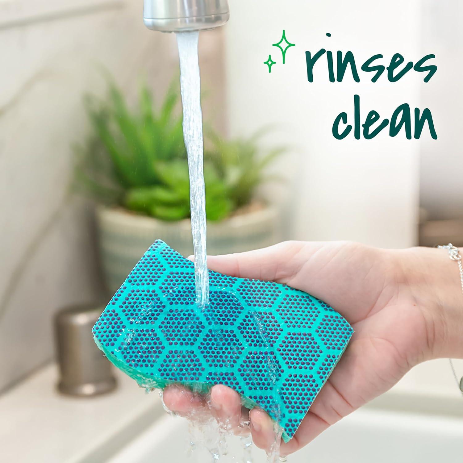 image:imageScotchBrite Odor Resist Heavy Duty Scrub Sponge DishwasherSafe Kitchen sponges for Serious Scrubbing Multipurpose Dish Sponge for StuckOn Messes 6 Scrubbing Sponges6 Scrub Sponges