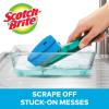 Scotch-Brite Advanced Soap Control Non-Scratch Dishwand Kit, 1 Dish Wand & 5 Sponge Refills, Prevents Soap from Leaking, Leak-Free Guarantee, Best for Nonstick Pots and Pans, Glass, Tubs, & Showers