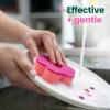 Scotch-Brite Brite Blooms Extra Gentle Scrub Sponge, Dishwasher-Safe Kitchen Sponge for Cleaning Delicate Surfaces, Pink Spring Flower Dish Sponges Made with 100% Recycled Fibers