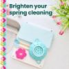 Scotch-Brite Brite Blooms Extra Gentle Scrub Sponge, Dishwasher-Safe Kitchen Sponge for Cleaning Delicate Surfaces, Pink Spring Flower Dish Sponges Made with 100% Recycled Fibers