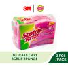 Scotch-Brite Gentle Clean Delicate Scrub Sponges, For Washing Dishes and Cleaning Kitchen, 3 Scrub Sponges(3 Scrub Sponges (Pack of 2))