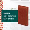 Scotch-Brite Harvest Dobie Scrubbing Pads, Non-Scratch Kitchen Sponge for Cleaning Dishes, Appliances, and Bathrooms, Copper Acorn Dish Sponge That Dries Fast, 2-Pack