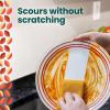 Scotch-Brite Harvest Dobie Scrubbing Pads, Non-Scratch Kitchen Sponge for Cleaning Dishes, Appliances, and Bathrooms, Pumpkin Orange Dish Sponge That Dries Fast, 2-Pack