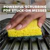 Scotch-Brite Heavy Duty Scrub Sponge, 12 Kitchen Sponges, Designed for Tough Messes in the Kitchen, Lasts 3X Longer*, Best for Cast Iron Skillets, Outdoor Grills, Flexible, Durable & Strong(12 Scrub Sponges (Pack of 2))