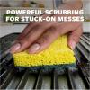 Scotch-Brite Heavy Duty Scrub Sponge, 24 Kitchen Sponges Designed for Tough Messes in the Kitchen that Last 3X Longer*, Best for Cast Iron Skillets and Outdoor Grills, Flexible, Durable, and Strong