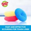 Scotch-Brite Non-Scratch Plastic Scrubbing Pads, Cleans Dishes Without Scratching, 3 Scrubbing Pads(3 Pads)