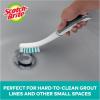 Scotch-Brite Tile & Grout Brush, Strong Bristles to Scrub Away Grime, 6 Count
