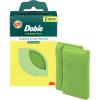 Scotch-Brite Blooms Dobie Scrubbing Pad, Non-Scratch Kitchen Sponge for Cleaning Dishes, Appliances, and Bathrooms, Leaf Green Dish Sponge that Dries Fast, 2 Pack