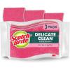 Scotch-Brite Gentle Clean Delicate Scrub Sponges, For Washing Dishes and Cleaning Kitchen, 3 Scrub Sponges(3 Scrub Sponges)
