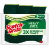 Scotch-Brite Heavy Duty Scrub Sponge, 24 Kitchen Sponges Designed for Tough Messes in the Kitchen that Last 3X Longer*, Best for Cast Iron Skillets and Outdoor Grills, Flexible, Durable, and Strong