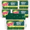 Scotch-Brite Heavy Duty Scrub Sponge, 9 Kitchen Sponges Designed for Tough Messes in the Kitchen that Last 3X Longer*, Best for Cast Iron Skillets and Outdoor Grills, Flexible, Durable, and Strong(45 Scrub Sponges)
