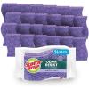 Scotch-Brite Scrub Dots Non-Scratch Scrub Sponge, Rinses Clean, For Washing Dishes and Cleaning Kitchen, 9 Packs of 4 Sponges (36 Total)(24 Scrub sponges)