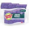 Scotch-Brite Scrub Dots Non-Scratch Scrub Sponge, Rinses Clean, for Washing Dishes and Cleaning Kitchen, 3 Scrub Sponges(3 Sponges)