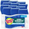 Scotch-Brite Zero Scratch Scrub Sponge, 12 Kitchen Sponges for Cleaning Around the Home, Bathroom & More, Effective + Gentle Dish Scrubber, Best for Nonstick Pots and Pans, Safe on Most Surfaces(12 Scrub Sponges)