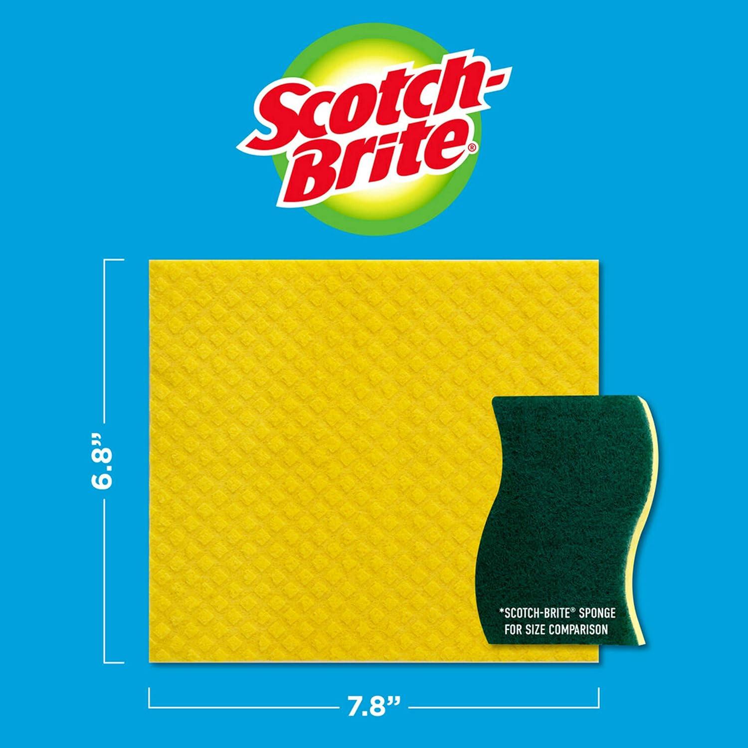 image:imageScotchBrite Sponge Cloth Swedish Dish Cloths Reusable Alternative to Paper Towels 24 Sponge Cloths