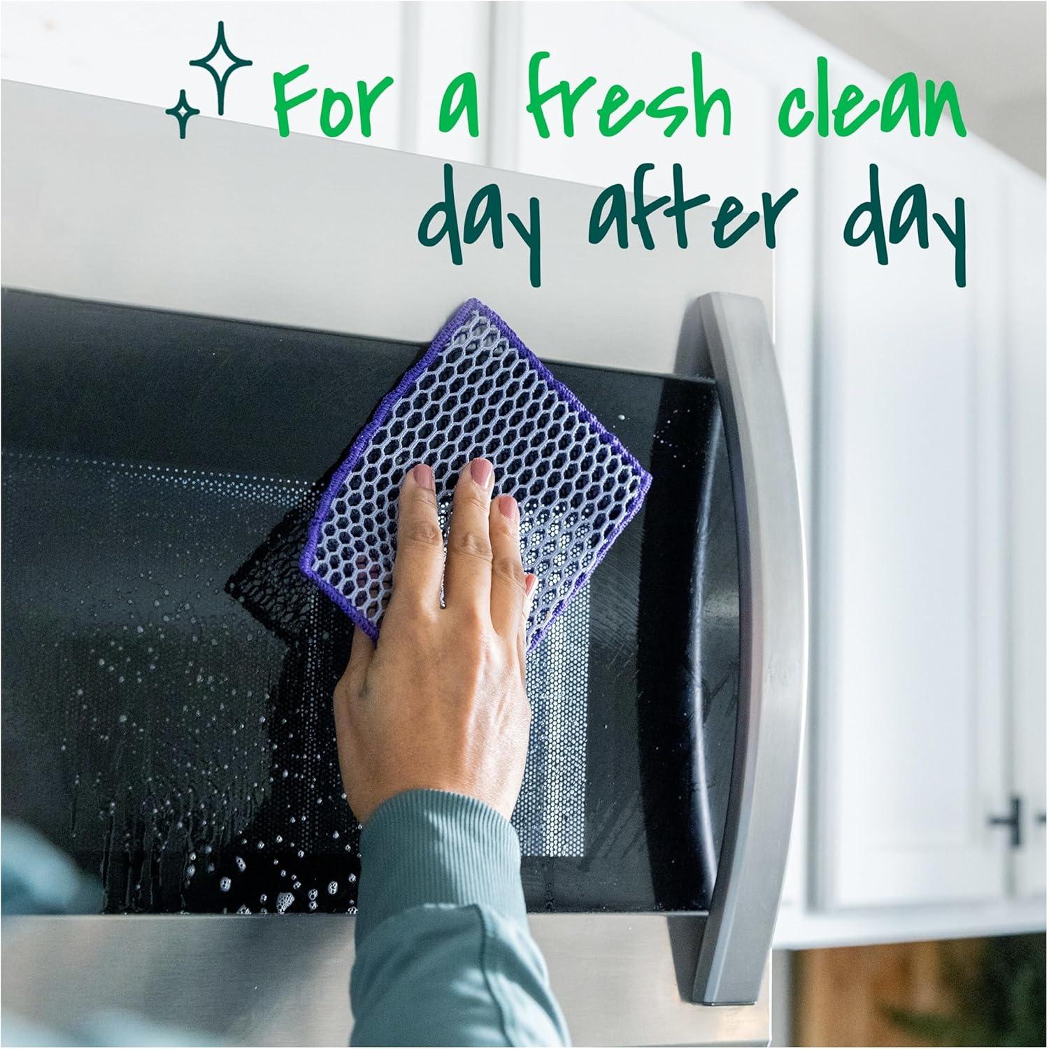 image:imageScotchBrite Stay Clean Scrubbing Dish Cloths Reusable and LongLasting Mesh Dish Rags That Dry Fast to Resist Odors ScratchFree Scrubber Wipes That are Safe on All Surfaces 2 Dish Towels