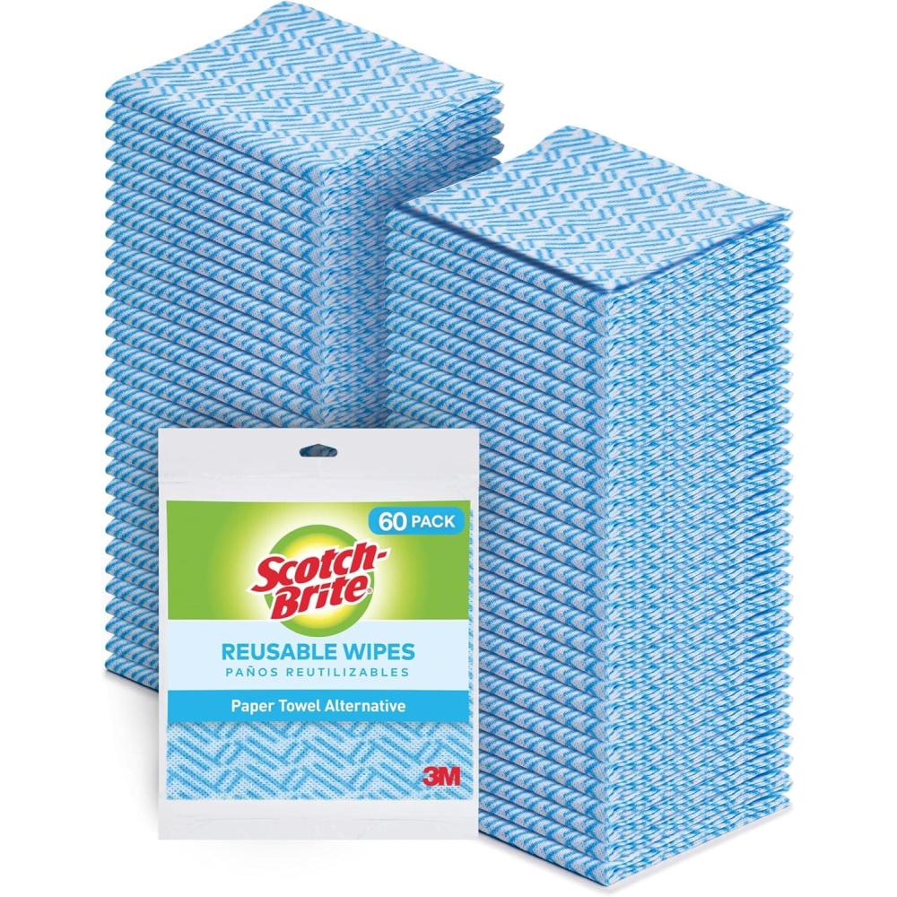 image:imageScotchBrite High Performance Kitchen Wipes 5WipesBag 12 BagsCase 60 Wipes Total