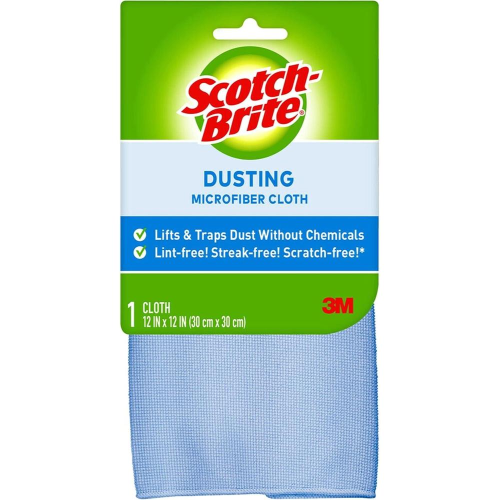 image:imageScotchBrite Microfiber Dusting Cloth Blue1 Count Pack of 1