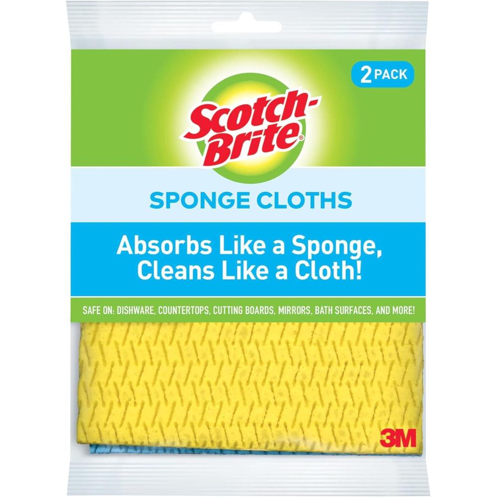 image:imageScotchBrite Sponge Cloth Swedish Dish Cloths Reusable Alternative to Paper Towels 24 Sponge Cloths