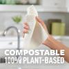 Scotch-Brite Greener Clean Sponge Cloth, Dish Cloths for Washing Dishes, Cleaning Kitchen and More, Superior Performance, Made from Sustainable Materials, Plant-Based Kitchen Cleaning Cloths, 2 Cloths