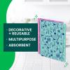 Scotch-Brite Sponge Cloths, Reusable, Absorbent, and Decorative Cleaning Towel, Dishwasher-Safe Wipes Ideal for Nonstick Cookware, Tile, Countertops, Mirrors, and Faucets, 2 Dish Towels