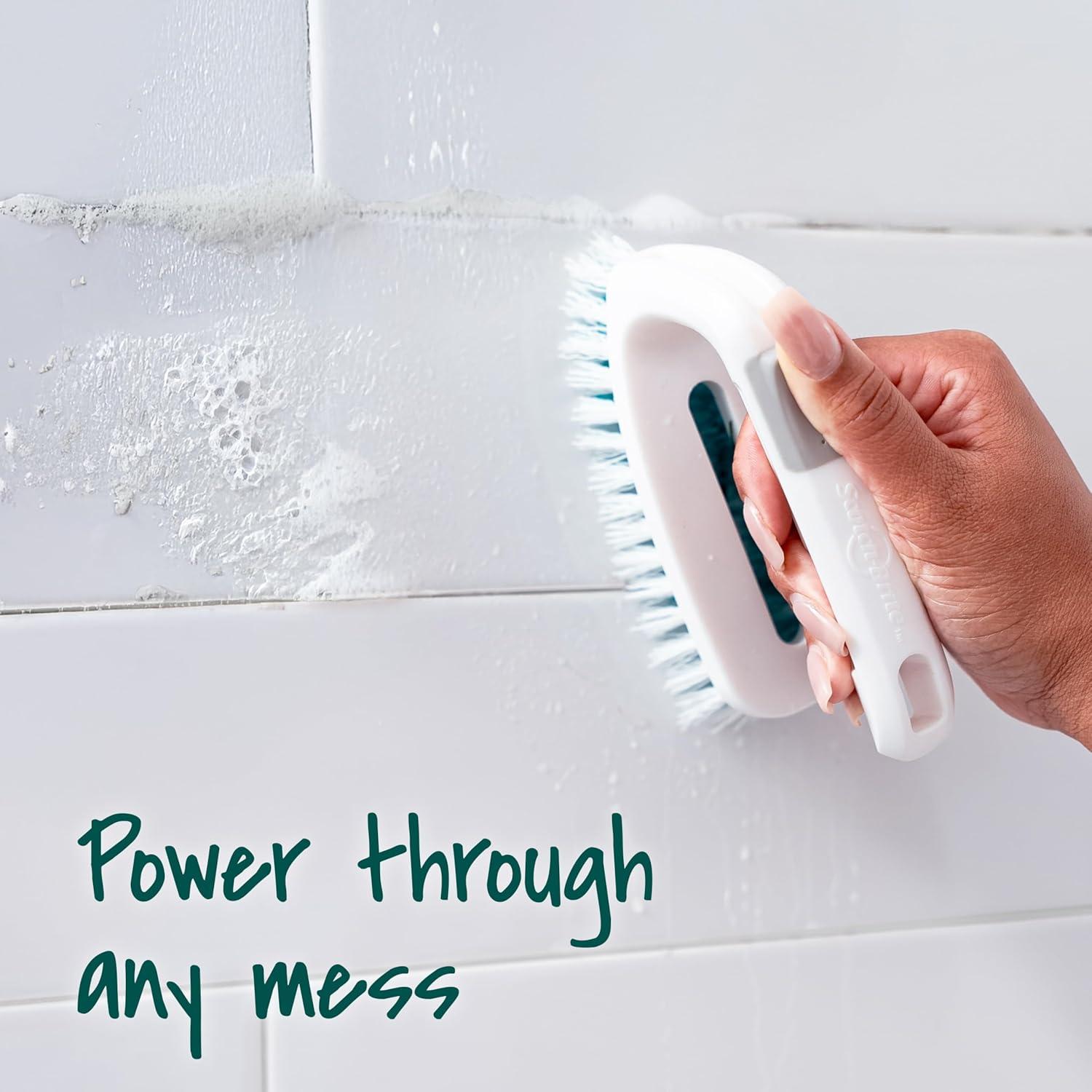 image:imageScotchBrite All Purpose Brush For Tile Floors and Walls Shower Doors Tubs Bathroom Fixtures and More 6 Count1Pack