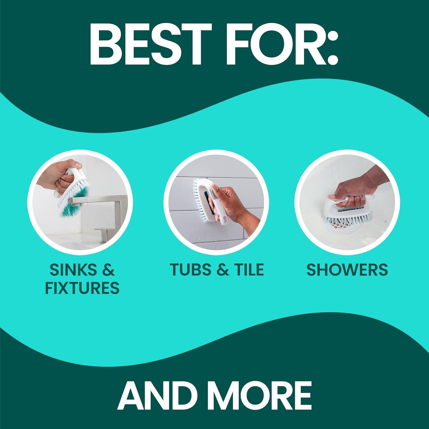 image:imageScotchBrite All Purpose Brush For Tile Floors and Walls Shower Doors Tubs Bathroom Fixtures and More 6 Count6Pack
