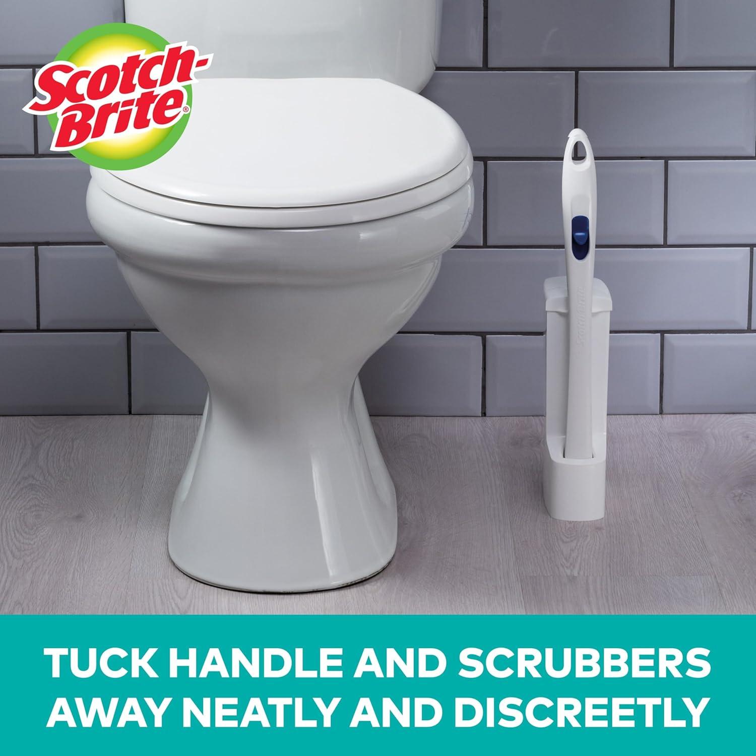 image:imageScotchBrite Disposable Toilet Scrubber Refills Removes Rust amp Hard Water Stains 10 Disposable Refills Blue1 Count Pack of 1
