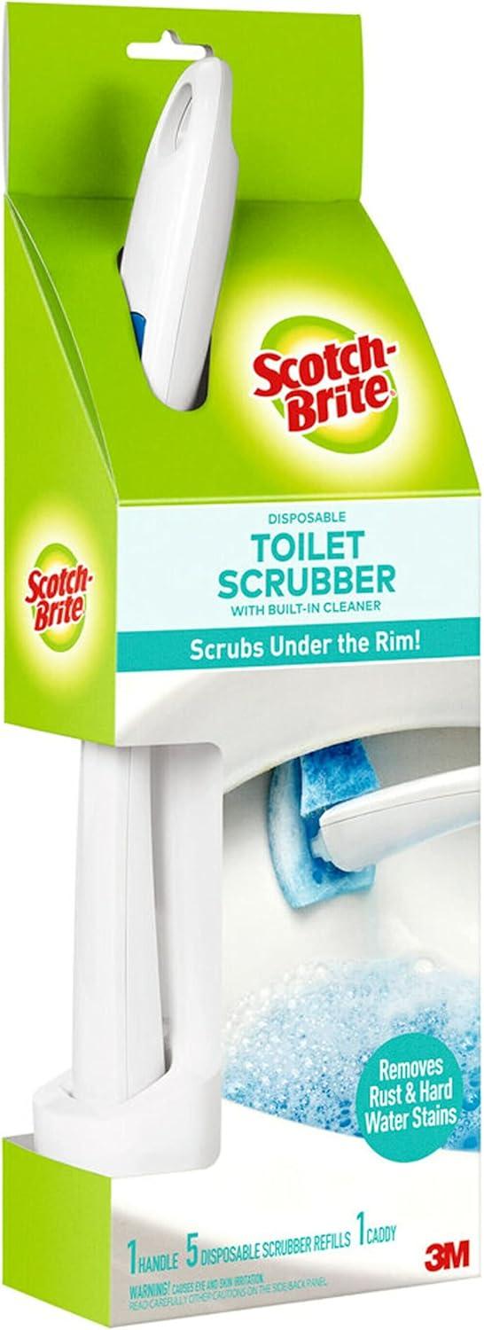 image:imageScotchBrite Disposable Toilet Scrubber Refills Removes Rust amp Hard Water Stains 10 Disposable Refills Blue1 Count Pack of 1