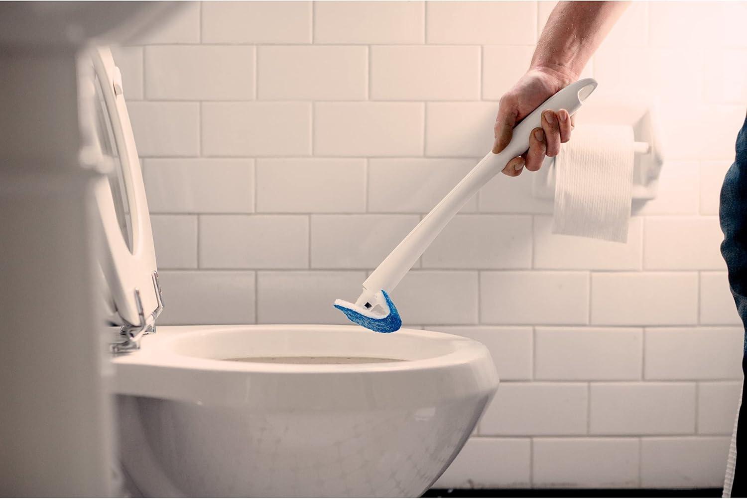 image:imageScotchBrite Disposable Toilet Scrubber Refills Removes Rust amp Hard Water Stains 10 Disposable Refills Blue1 Count Pack of 1