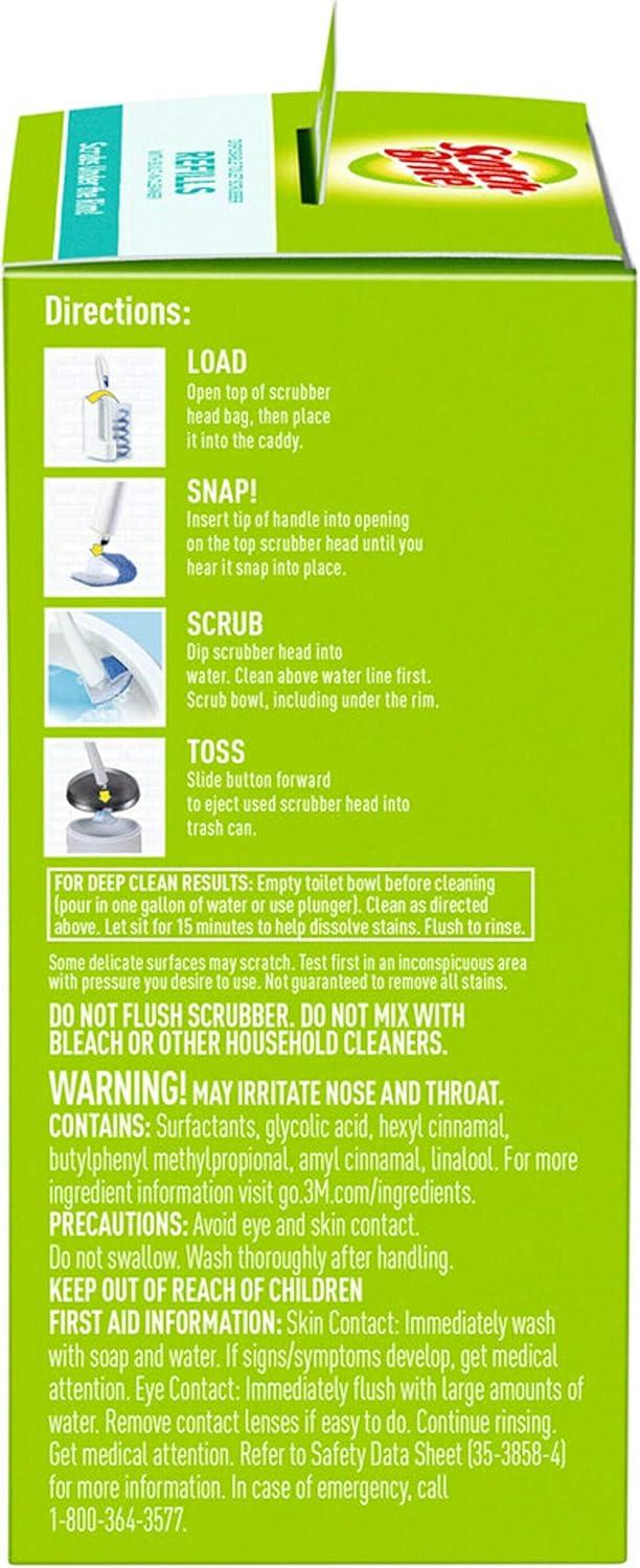 image:imageScotchBrite Disposable Toilet Scrubber Refills Removes Rust amp Hard Water Stains 10 Disposable Refills Blue10 Count Pack of 1