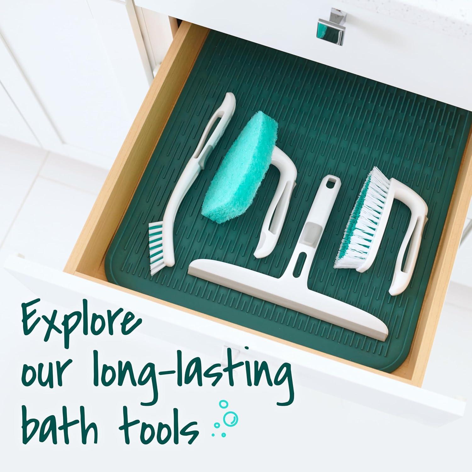 image:imageScotchBrite Dual Blade Squeegee Safe on Mirrors Glass Shower Doors Windows and More 4 Count4 Squeegee Brushes