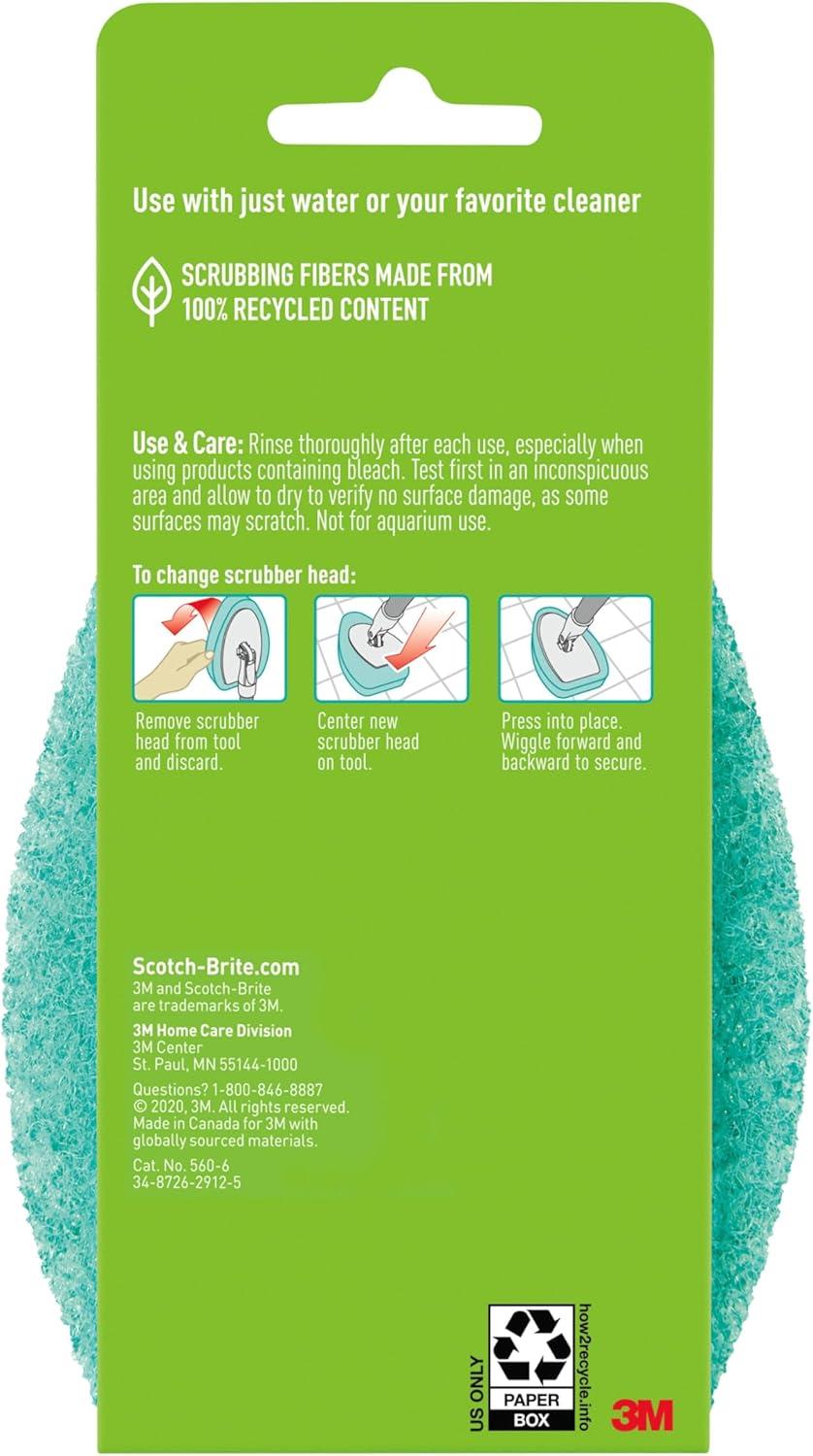 image:imageScotchBrite NonScratch Tub amp Tile Scrubber Refill Pads Pack of 66 Tub Tile Scrubber Refills
