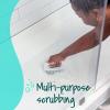 Scotch-Brite All Purpose Brush, For Tile Floors and Walls, Shower Doors, Tubs, Bathroom Fixtures, and More, 6 Count(1-Pack)