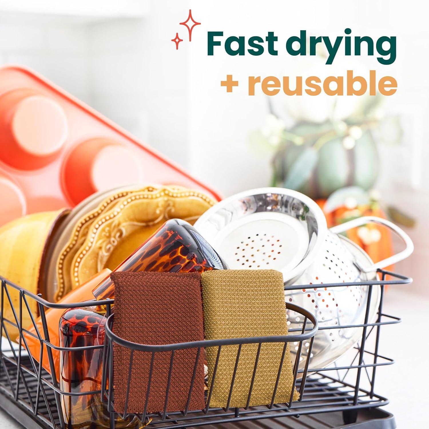 image:imageScotchBrite Brite Harvest Collection 1 Extra Gentle Leafy Clean Kitchen Sponge 3 Pop Up Dish Sponges That Expand with Water and 4 Dobie NonScratch Sponges