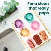 Scotch-Brite Harvest Pop Up Kitchen Sponges, Unique Compressed Kitchen Sponge for Cleaning Gently, Autumn Pattern Dish Sponge That Expands in Water, 3 Scrubbing Sponges